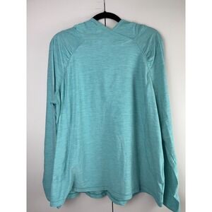 Danskin Now Dri More Aqua Heathered Hoodie Long Sleeve Athletic Top Women's XXL